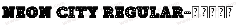 Neon City Regular字体转换